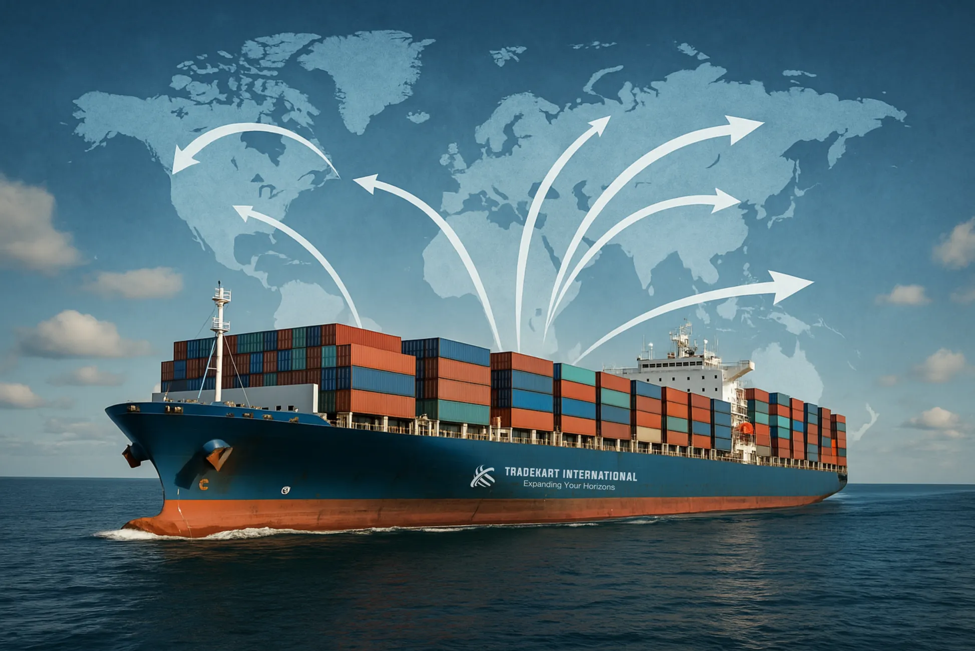 A Large ship with many containers