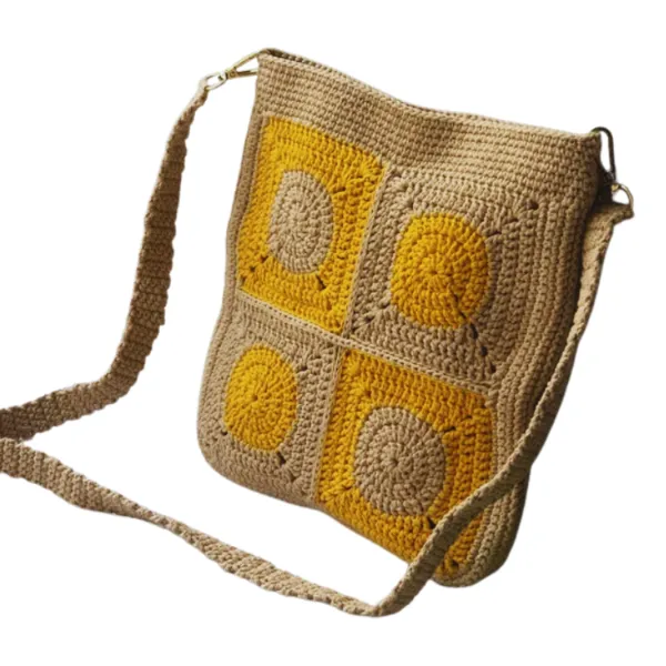 Crochet Floral Sling Bag